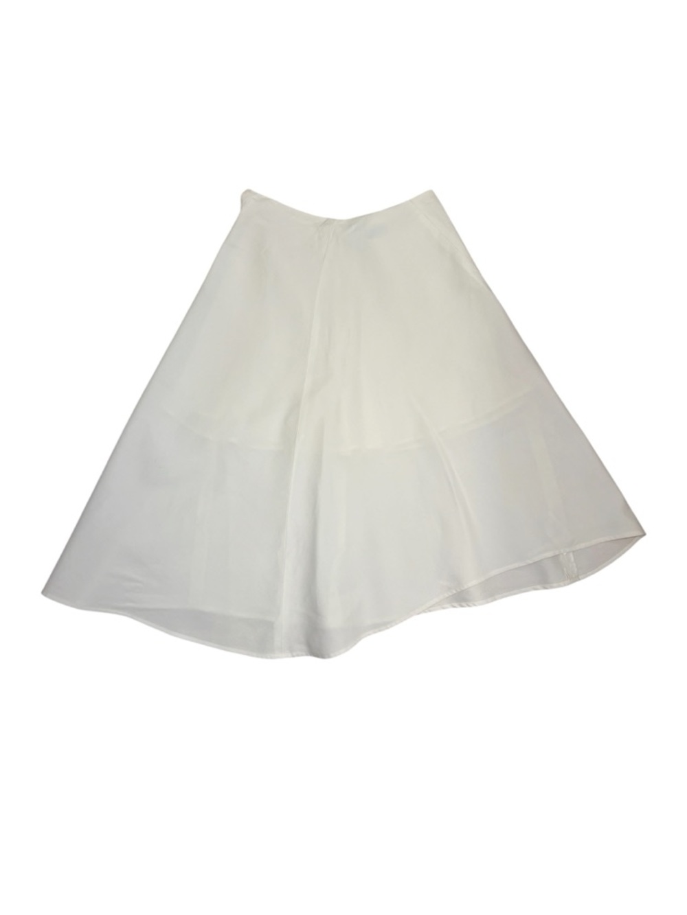 Vince Off  White Linen Blend Asymmetrical A-Line Skirt size 4 - Picture 3 of 9